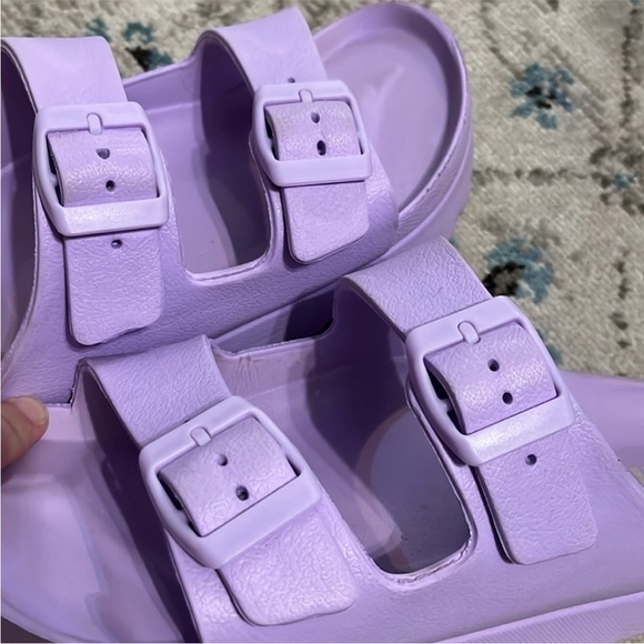 MIA Lavender Flatform Slide Sandal Size 6 - Picture 14 of 16